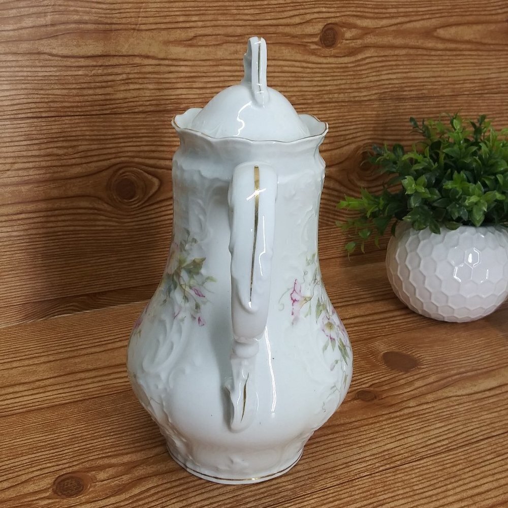 Vintage Flowered porcelain teapot GT 43091361 - Picture 4 of 9